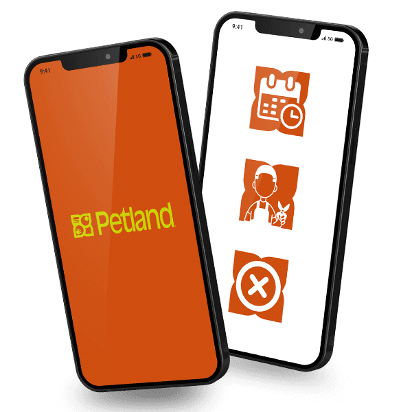 celulares com imagem do app petland